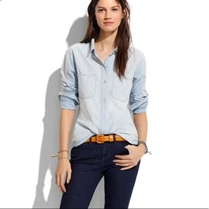 Madewell slim chambray shirt - Small
